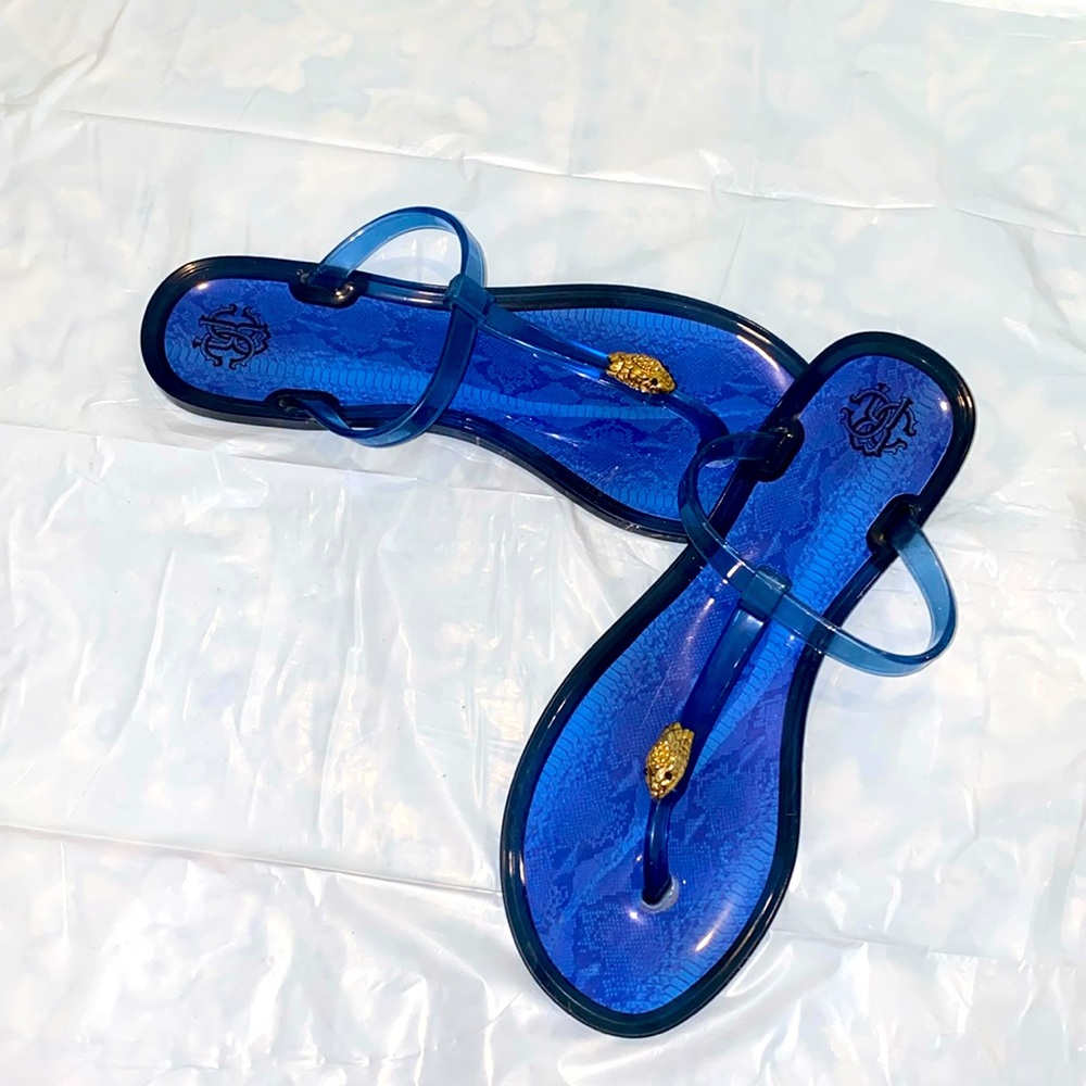 Roberto Cavalli Blue Sandals